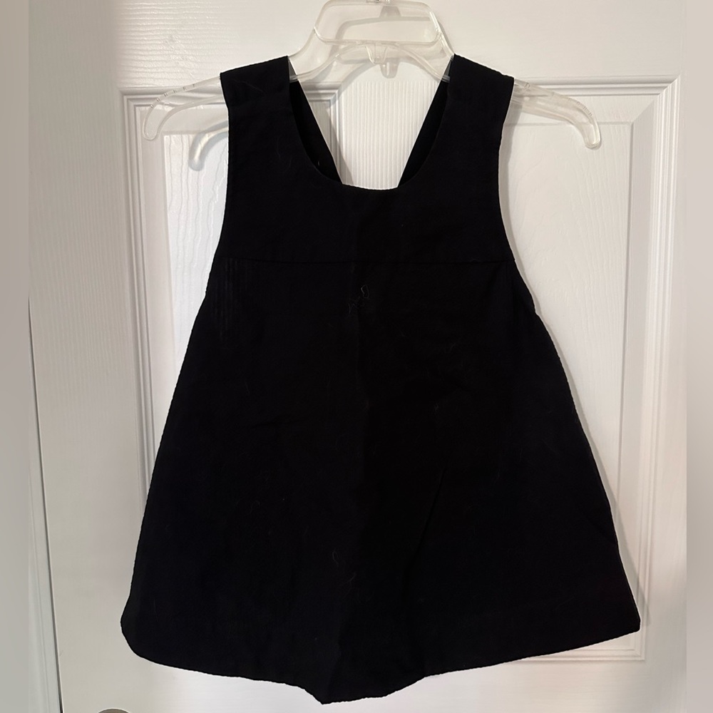 Black cross back tank top